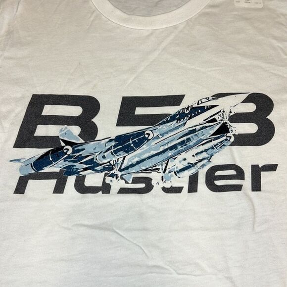 B58 Hustler Men’s White Short Sleeve Crew Neck T-Shirt Size Large - Picture 3 of 6